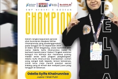 Juara 1 Silat Nasional- Odelia Syifa Khairunnisa